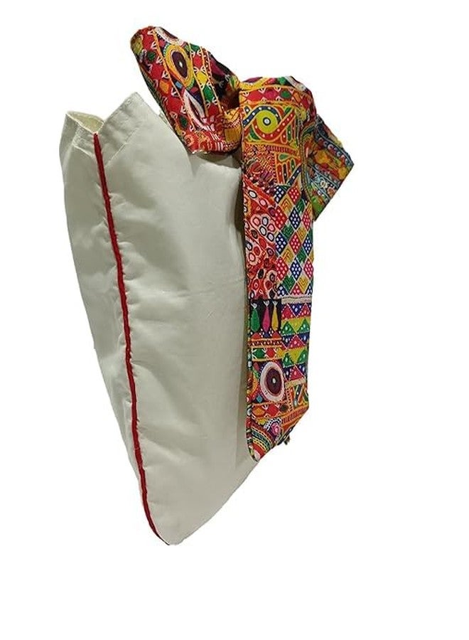 athizay official chic airport fashion wooden handle with a colorful bow tie hanging hand carry wristlets pouch silhoutte bags for women (off-white, Multi-Color) - Image 3